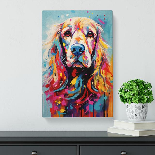 Cocker Spaniel Abstract No.2 - Print Marlow Home Co. Size: 76cm H x 50cm W x 3cm D on Productcaster.