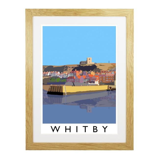 Whitby by Richard O'Neil - Graphic Art Print on Paper East Urban Home Format: Oak Wood Frame, Size: 43.5 cm H x 33.5 cm W x 2.2 cm D on Productcaster.