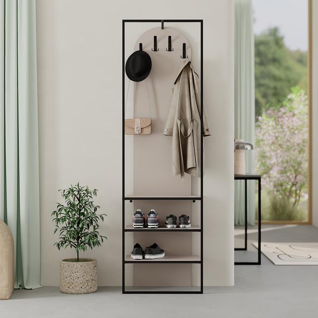 Garderobe Akalya LoftDesigns Farbe: Helles Mochabraun on Productcaster.