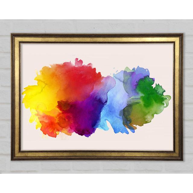 Rainbow Explosion Framed Print Ivy Bronx Size: 59.7cm H x 84.1cm W x 1.5cm D on Productcaster.