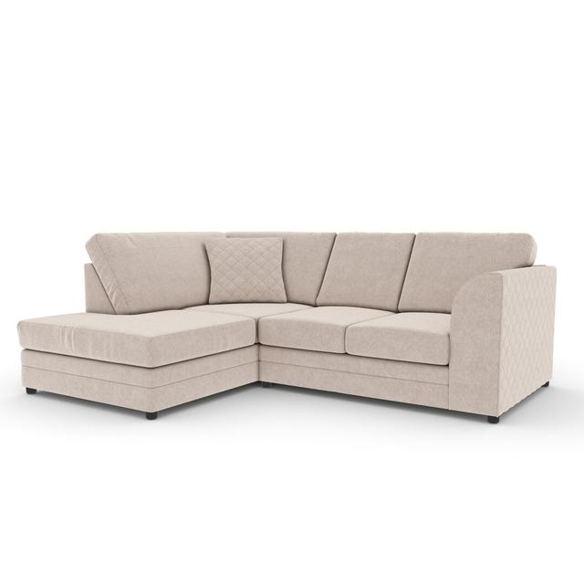 Chaudri Corner Sofa Chaise Mercury Row Upholstery Colour: Stone, Orientation: Left Hand Facing on Productcaster.