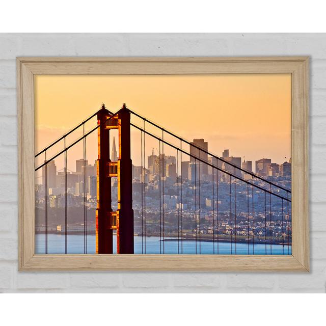 Golden Gate Bridge Structure - Single Picture Frame Art Prints Ebern Designs Size: 59.7cm H x 84.1cm W on Productcaster.