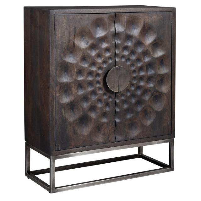 Dakota Solid Wood 2 - Door Cabinet Blue Elephant on Productcaster.