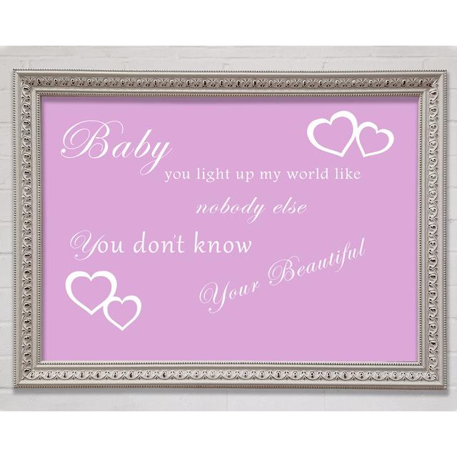 Single Picture Frame Art Prints Happy Larry Size: 42cm H x 59.7cm W, Colour: Pink on Productcaster.