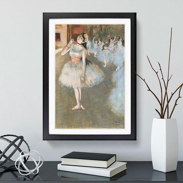 The Star by Edgar Degas - Picture Frame Painting East Urban Home Frame Option: Black Framed, Size: 48cm H x 36cm W x 2cm D on Productcaster.