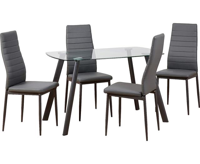 Rungata Dining Set 17 Stories Colour: Grey on Productcaster.