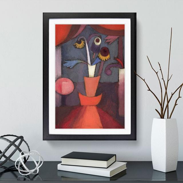 Autumn Flower by Paul Klee - Picture Frame Painting East Urban Home Size: 65cm H x 48cm W x 2cm D, Frame Option: Black Framed on Productcaster.