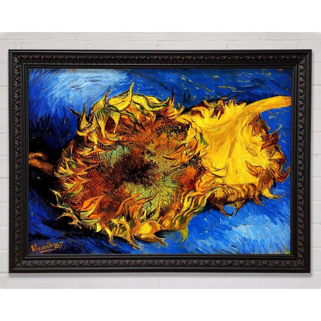 Two Cut Sunflowers 3 - Print August Grove Size: 59.7cm H x 84.1cm W x 3cm D on Productcaster.