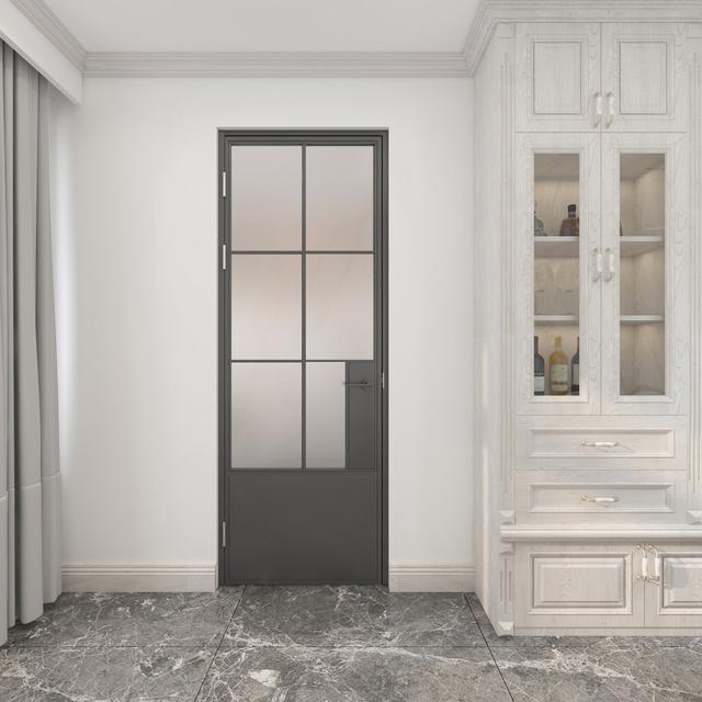 Kailua Glass Standard Doors Ebern Designs Finish: Frosted, Door Size: 98.6cm x 206.3cm on Productcaster.