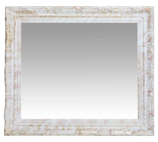 Gatewood Accent Mirror Fleur De Lis Living Finish: Antiqued Silver on Productcaster.