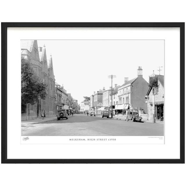 'Melksham, High Street C1950' - Picture Frame Photograph Print on Paper The Francis Frith Collection Size: 60cm H x 80cm W x 2.3cm D on Productcaster.