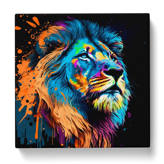 Lion - No Frame Art Prints Latitude Vive Size: 35cm H x 35cm W x 3cm D on Productcaster.