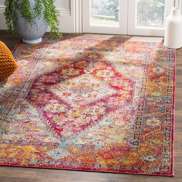 Gibson Oriental Hand Woven Light Blue/Fuchsia Area Rug World Menagerie Rug Size: Rectangle 120 x 180cm on Productcaster.