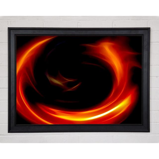 Circle Of Fire Framed Print Ivy Bronx Size: 29.7cm H x 42cm W on Productcaster.