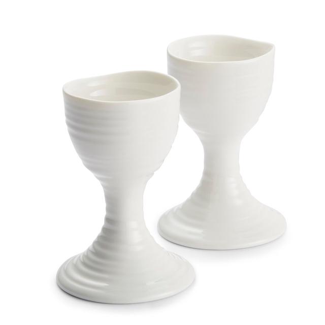 Sophie Conran Portmeirion Egg Cups, White (Set of 2) Portmeirion on Productcaster.