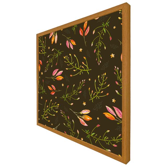 Auburntown Green Branches - Single Picture Frame Print ClassicLiving Size: 76cm H x 76cm W x 4cm D, Frame Colour: Oak Framed on Productcaster.