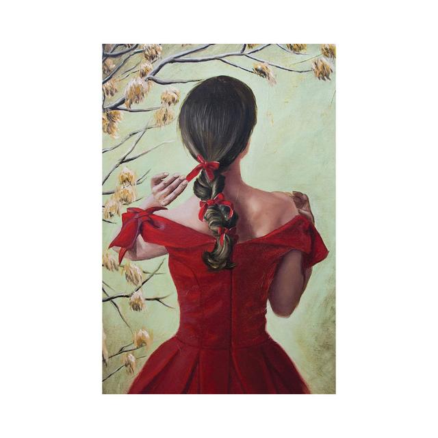 Woman In Red by Inna Medvedeva - No Frame Gallery-Wrapped Canvas Giclée on Canvas ClassicLiving Size: 66.04cm H x 45.72cm W on Productcaster.