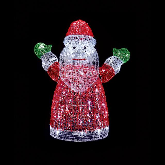 Soft Acrylic LED Santa Figure The Seasonal Aisle on Productcaster.