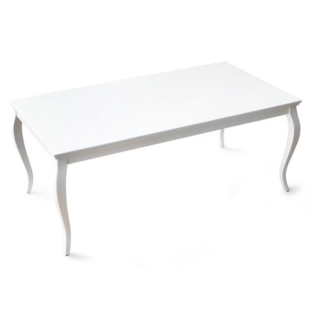 Dining Table Mercer41 Colour: White Gloss, Size: H80 x L200 x W110cm on Productcaster.