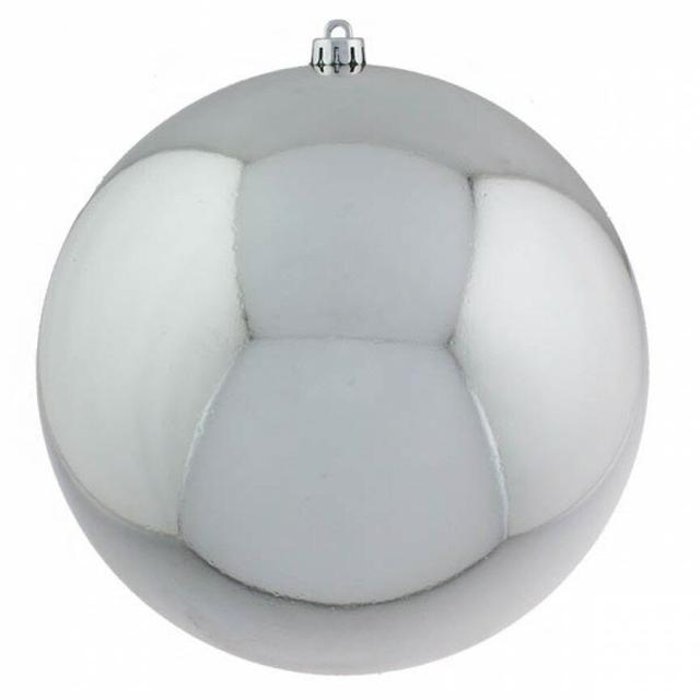 Bauble (Set of 3) The Seasonal Aisle Size: 30cm Diameter, Colour: Silver on Productcaster.