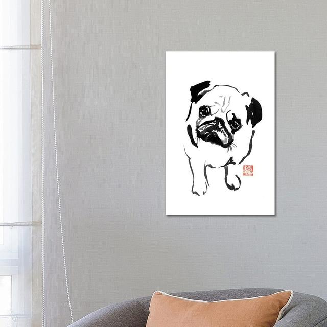 Bulldog I by Péchane - Print on Canvas Bloomsbury Market Size: 66.04cm H x 45.72cm W x 1.91cm D, Format: Wrapped Canvas on Productcaster.