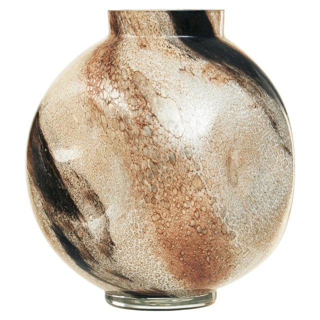 Heba Large Glass Vase Metro Lane Size: 28cm H x 25cm W x 25cm D on Productcaster.