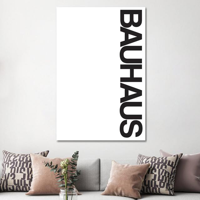 Bauhaus and the Blank Space by The Usual Designers - Wrapped Canvas Typography Latitude Run Size: 152.4cm H x 101.6cm W x 3.81cm D on Productcaster.