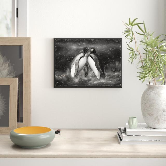 Gerahmtes Wandbild Pinguine in der Antarktis East Urban Home Größe: 70 cm H x 100 cm B on Productcaster.