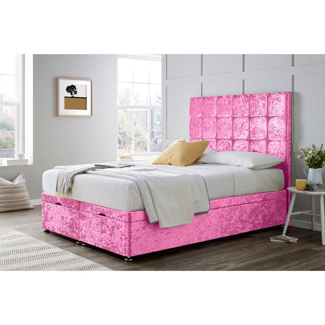 Nolwenn Divan Bed Without Headboard Wayfair Sleep Size: Single (3'), Colour: Baby Pink on Productcaster.