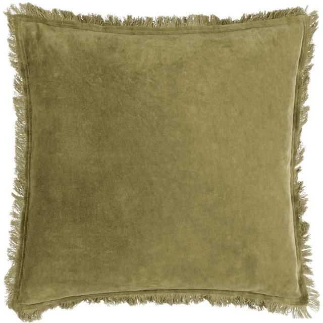 Jaye Cotton Square Scatter Cushion Cushion Cover Loft Living Colour: Green on Productcaster.