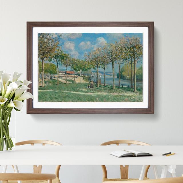 View of Marly from Coeur-Volant by Alfred Sisley - Picture Frame Painting East Urban Home Size: 48cm H x 65cm W x 2cm D, Frame Option: Walnut on Productcaster.