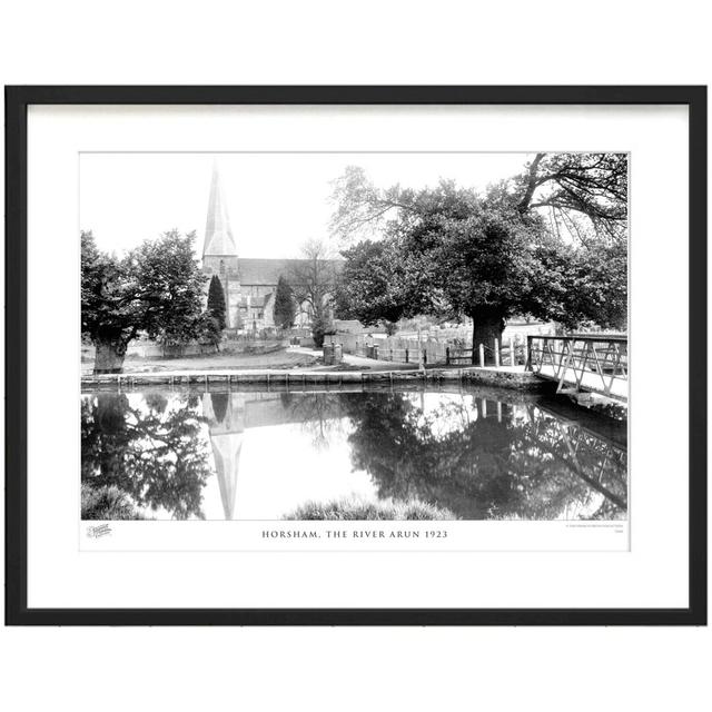 'Horsham, the River Arun 1923' by Francis Frith - Picture Frame Photograph Print on Paper The Francis Frith Collection Size: 28cm H x 36cm W x 2.3cm D on Productcaster.