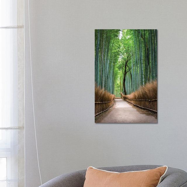 Arashiyama Bamboo Forest in Kyoto, Japan by Jan Becke - Wrapped Canvas Art Prints Alpen Home Size: 66.04cm H x 45.72cm W x 3.81cm D on Productcaster.