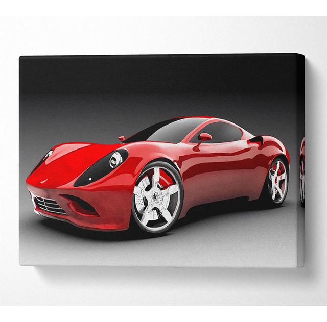 Ferrari Monster Red - Print Borough Wharf Size: 101.6cm H x 142.2cm W x 10cm D on Productcaster.