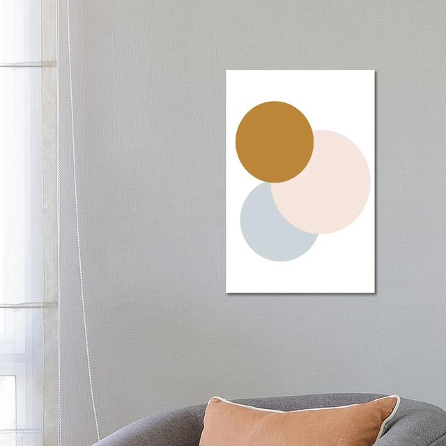 Jewel Abstract Circles by Leah Straatsma - Wrapped Canvas Painting Ivy Bronx Size: 152.4cm H x 101.6cm W x 3.81cm D on Productcaster.