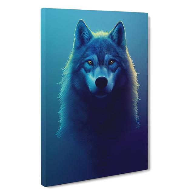 Wolf in the Mist - Wrapped Canvas Graphic Art Alpen Home Size: 50cm H x 35cm W x 3cm D on Productcaster.