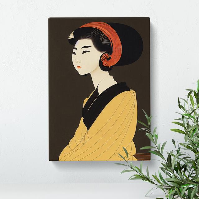 XC1022-5X A Beautiful Geisha No.4 - Wrapped Canvas Graphic Art Rosdorf Park Size: 76cm H x 50cm W x 3cm D on Productcaster.