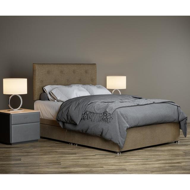 Taliesin Divan Bed Base 17 Stories Size: Kingsize (5'), Colour: Sand on Productcaster.