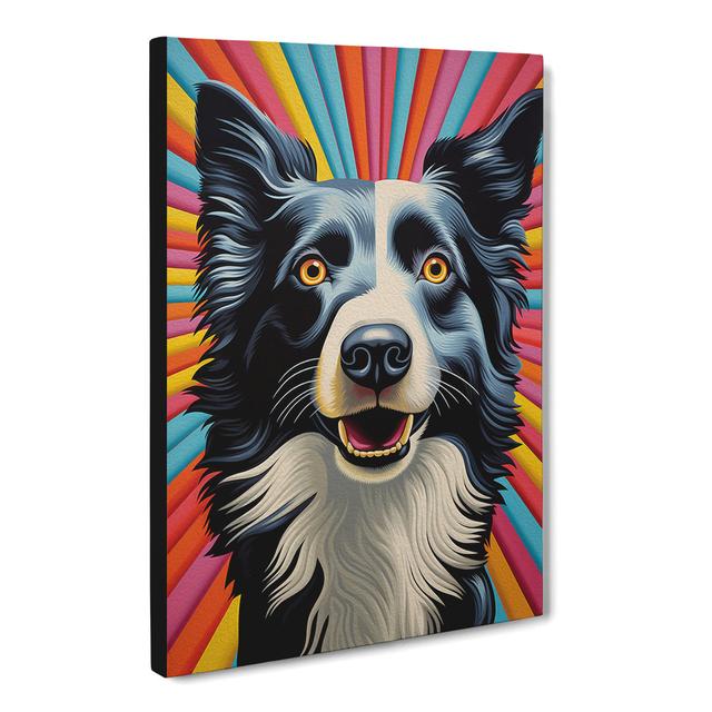 Border Collie Op - No Frame Art Prints Marlow Home Co. Size: 50cm H x 35cm W x 3cm D on Productcaster.