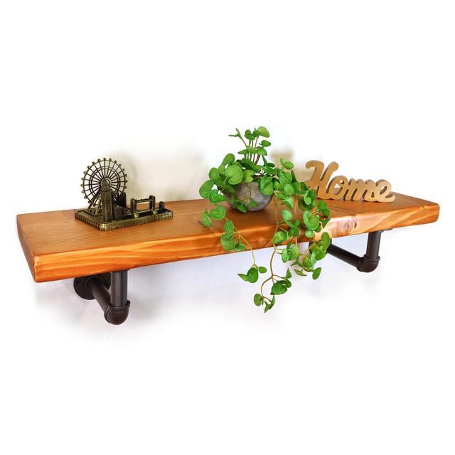 Delran Bracket Shelf Borough Wharf Size: 17cm H x 240cm W x 14.5cm D on Productcaster.