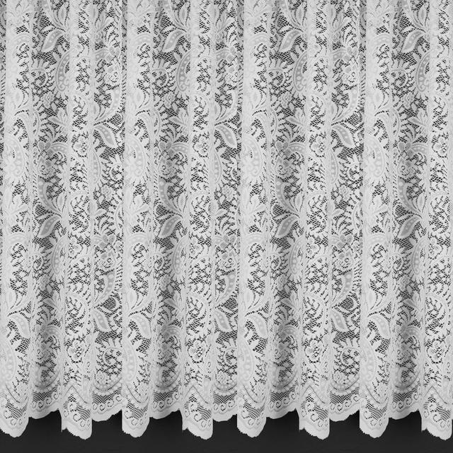 Triston Lace Semi Sheer Curtain Panel Lily Manor Panel Size: 500cm Width x 183cm Drop on Productcaster.