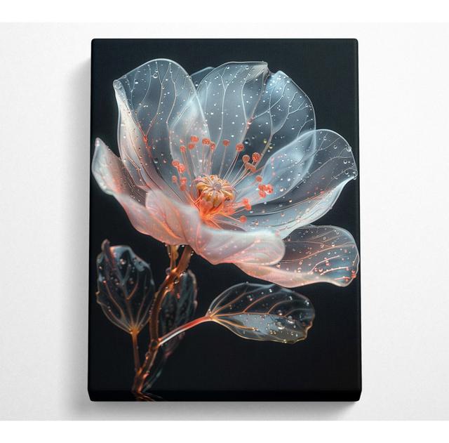 Glass Flower - No Frame Art Prints on Canvas ClassicLiving Size: 121.9cm H x 81cm W on Productcaster.