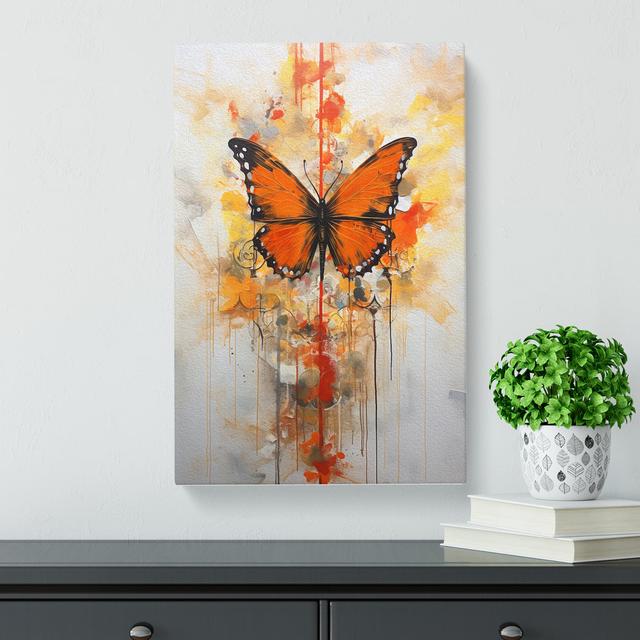 Butterfly Gestural - No Frame Art Prints Brambly Cottage Size: 50cm H x 35cm W x 3cm D on Productcaster.