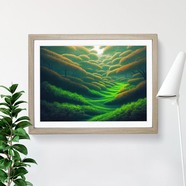 Forest Beauty - Picture Frame Graphic Art Alpen Home Size: 25cm H x 34cm W x 2cm D, Frame Colour: Oak Framed on Productcaster.