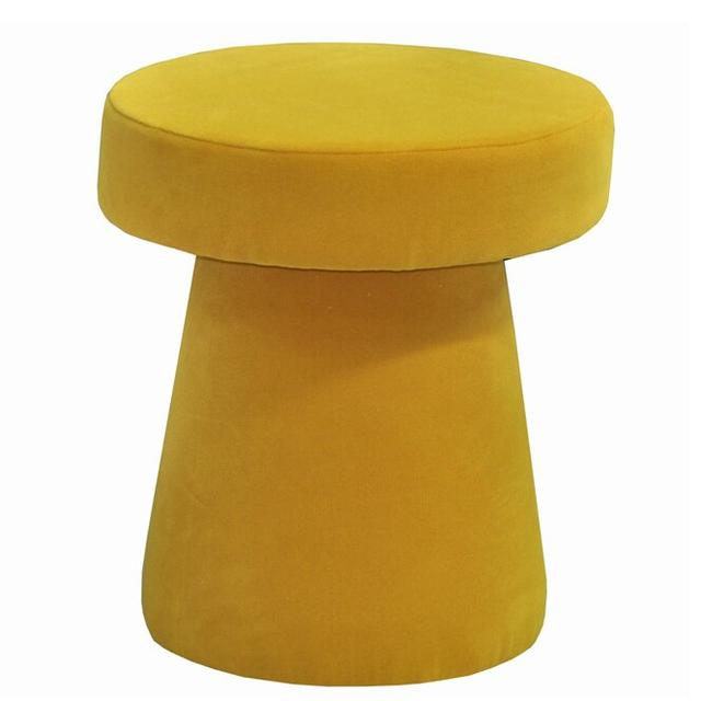 Solid + Manufactured Wood Accent Stool Happy Barok Colour: Yellow on Productcaster.