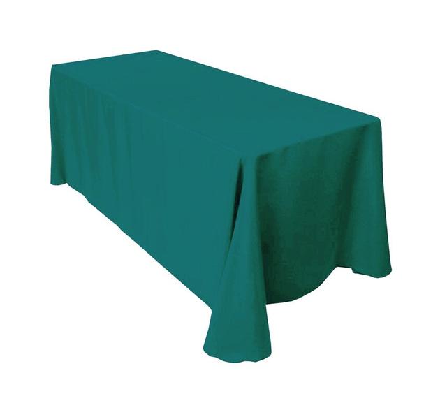 Yiwei Polyester Tablecloth Wedding Party Décor Wedding Decoration Jade Gree Solid Colours (Set of 10) Symple Stuff Size: 259cm W x 259cm L on Productcaster.