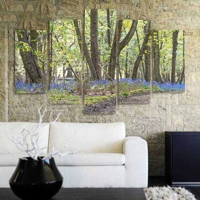 Spring in the Park - 5 Piece Wrapped Canvas Photograph Print Set Feeby Size: 120cm H x 250cm W on Productcaster.