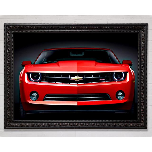 Chevy Camaro Frontgrill - Einzelner Bilderrahmen Druck Bright Star Größe: 29,7 cm H x 42 cm B on Productcaster.