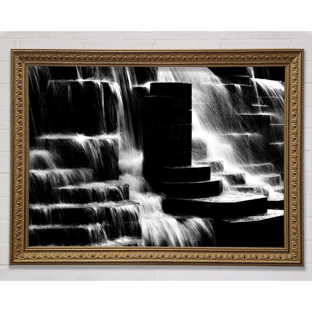 Waterfall B N W - Single Picture Frame Art Prints Union Rustic Size: 21cm H x 29.7cm W on Productcaster.