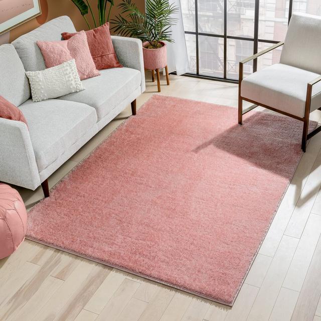 Rainbow Well Sheepskin Light Pink Rug Well Woven Rug Size: Rectangle 160cm x 220cm on Productcaster.